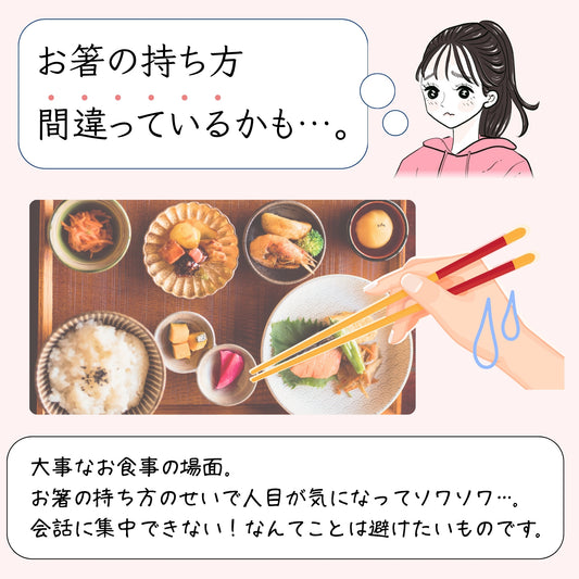 【中学生〜大人まで】大人用矯正箸はしも