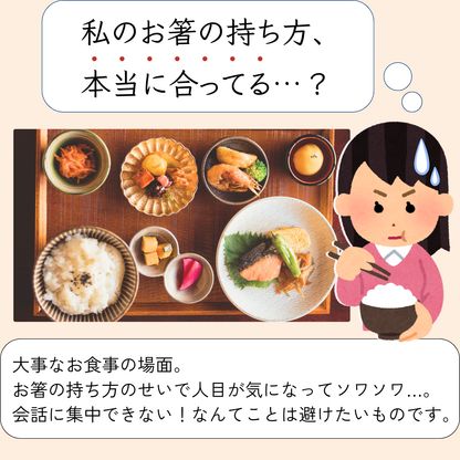 【中学生〜大人まで】大人用矯正箸ジーニアス