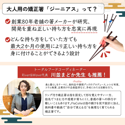 【中学生〜大人まで】大人用矯正箸ジーニアス